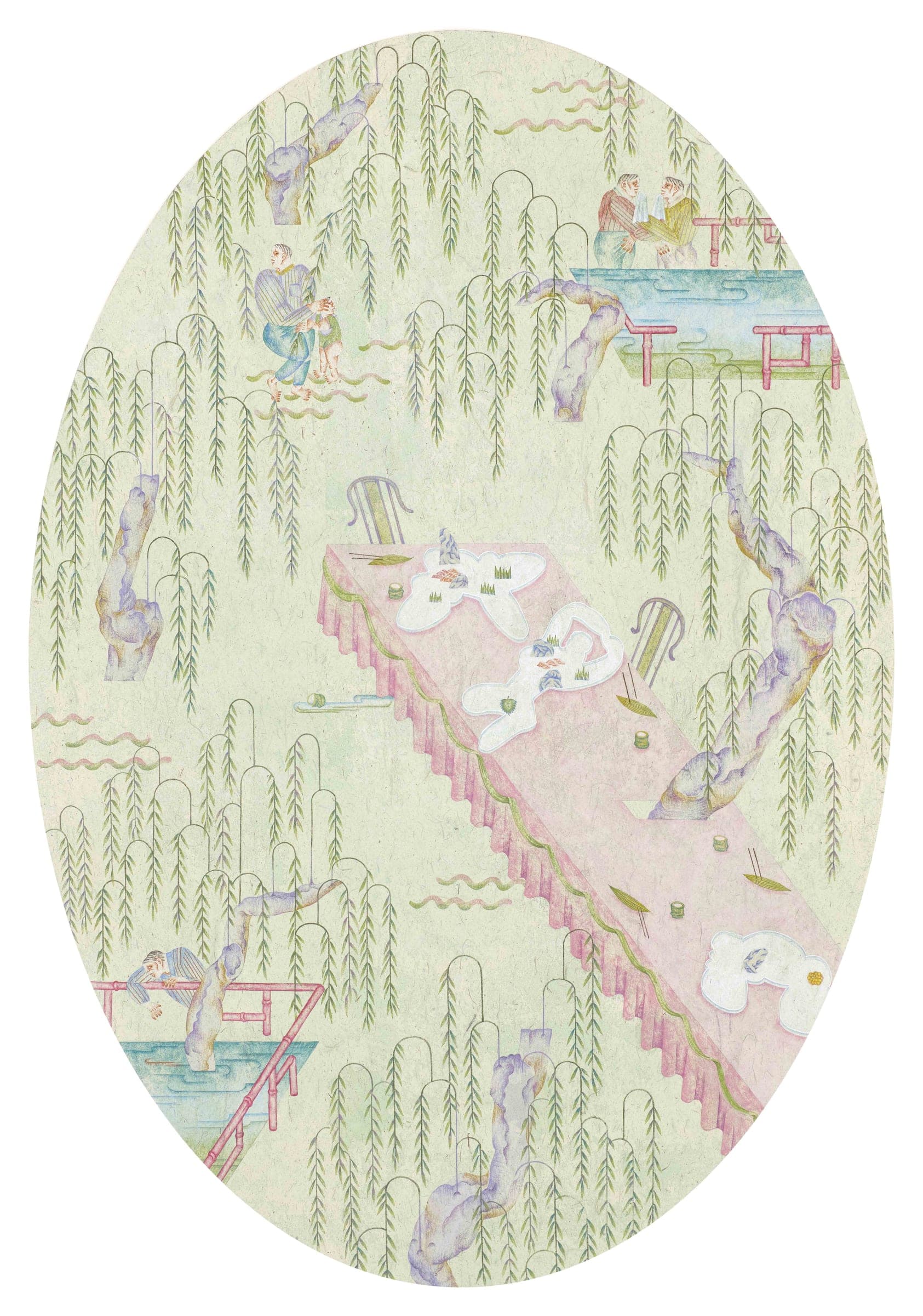 柳下會  Gathering under Rain of Willows，2015