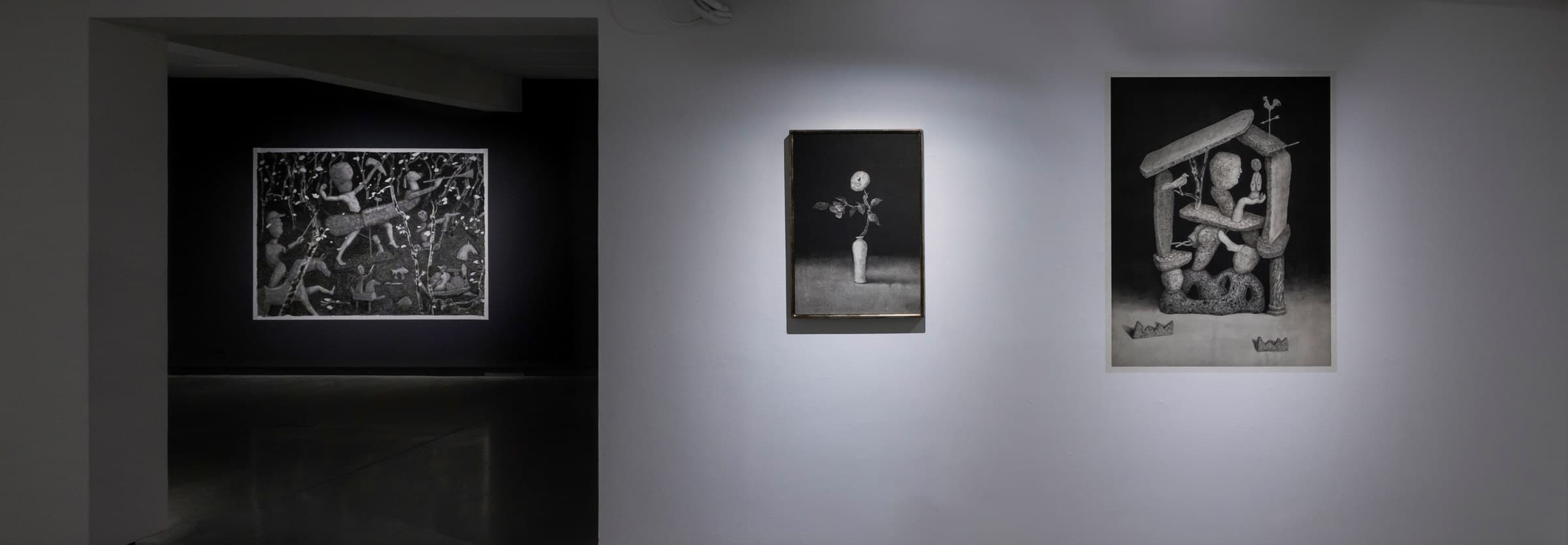夜拾 Nocturnals, installation view, YI YUN ART × Woolloomooloo Xhibit, Taipei, 2026