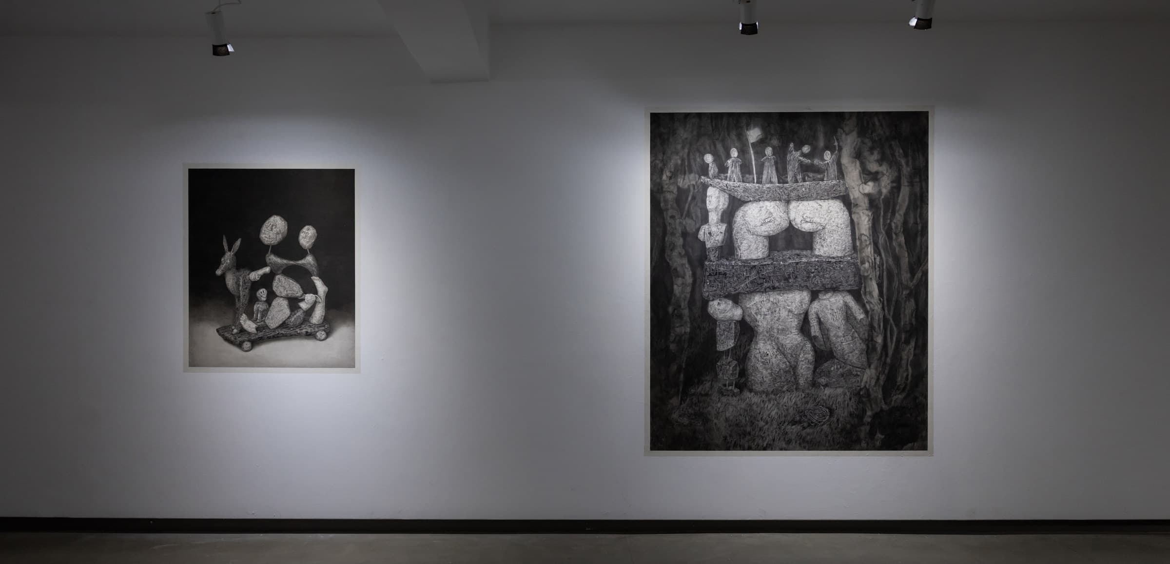 夜拾 Nocturnals, installation view, YI YUN ART × Woolloomooloo Xhibit, Taipei, 2026